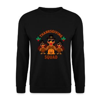 Erntedank Trupp - Unisex Pullover - Schwarz - Vorne - Alina (178cm) & Michal (187cm)