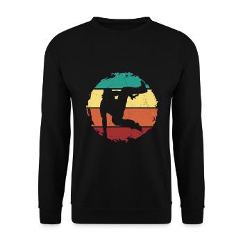 Parkour - Unisex Pullover - Schwarz - Vorne - Alina (178cm) & Michal (187cm)