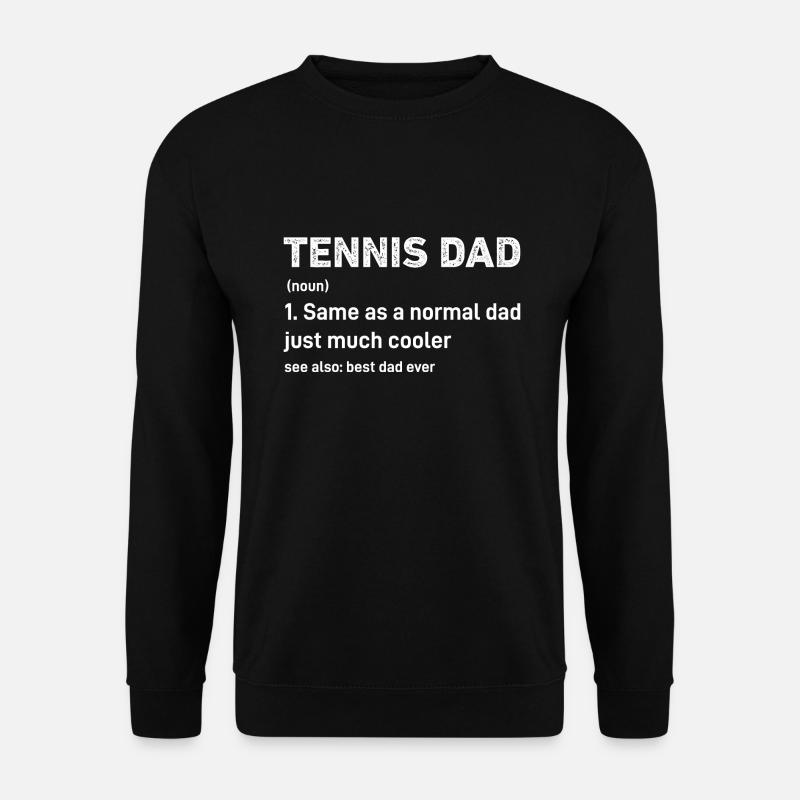 Tennis Papa Lustige Definition - Unisex Pullover - Schwarz