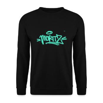 Moritz Graffiti T Shirt - Unisex Sweatshirt - black - Front - Alina (178cm) & Michal (187cm)