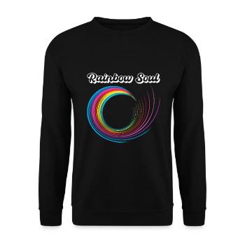 Rainbow soul gift idea - Unisex Sweatshirt - black - Front - Alina (178cm) & Michal (187cm)