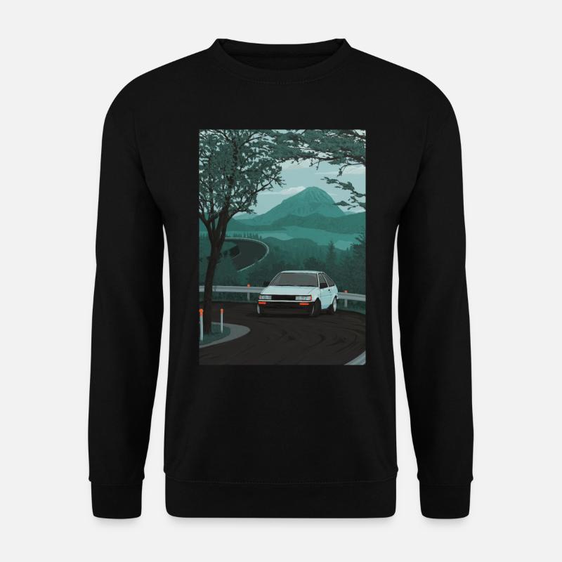 Touge Drift 86 Illustration - Unisex Sweatshirt - black