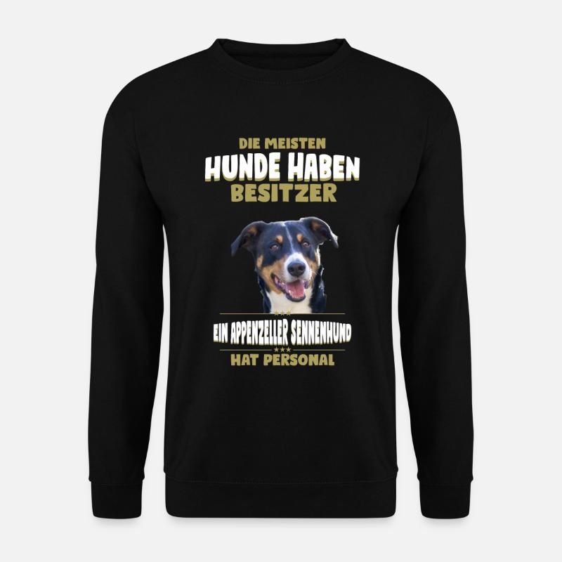 Appenzeller Sennenhund Tshirt - Unisex Pullover - Schwarz