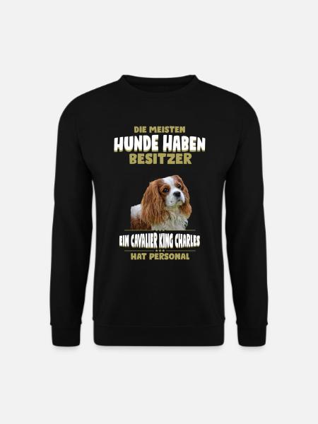 Cavalier King Charles Tshirt - Cavalier King - Unisex Pullover - Schwarz