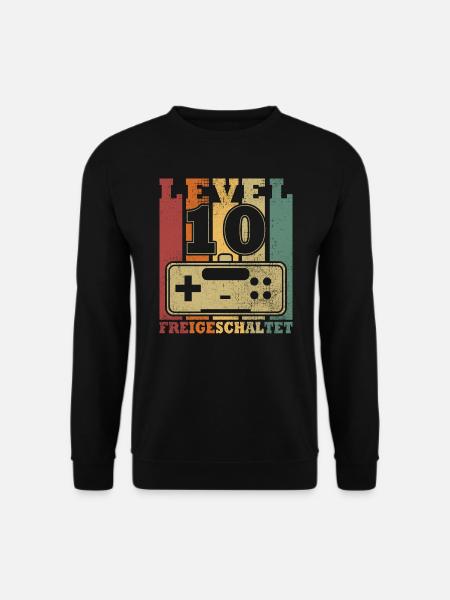 Level 10 Freigeschaltet - Unisex Pullover - Schwarz
