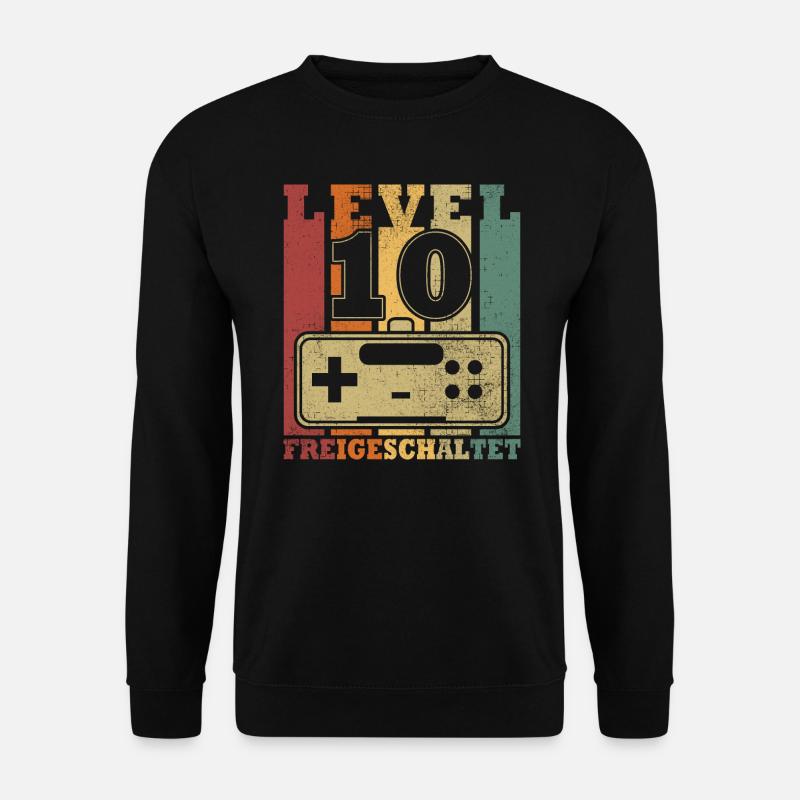 Level 10 Freigeschaltet - Unisex Pullover - Schwarz