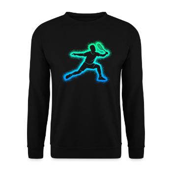 Badminton Badminton Joueurs Enfants Hommes Badminton - Sweat-shirt Unisexe - noir - Devant - Alina (178cm) & Michal (187cm)