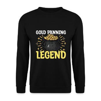 Don de creusage de chercheurs d’or aurifères - Sweat-shirt Unisexe - noir - Devant - Alina (178cm) & Michal (187cm)