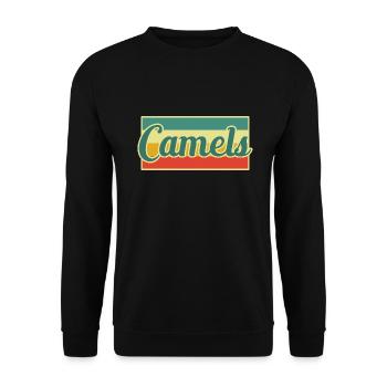 camel - Unisex Sweatshirt - black - Front - Alina (178cm) & Michal (187cm)