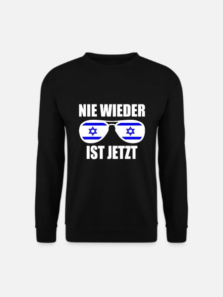 Nie wieder ist jetzt - Unisex Pullover - Schwarz