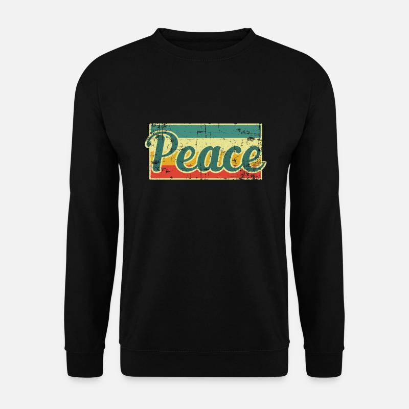Peace Frieden - Unisex Pullover - Schwarz