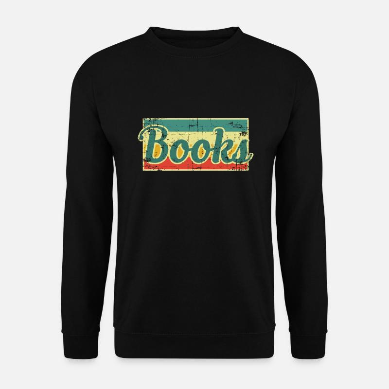 Bücher - Unisex Pullover - Schwarz