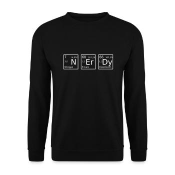 Nerd science - Unisex Sweatshirt - black - Front - Alina (178cm) & Michal (187cm)
