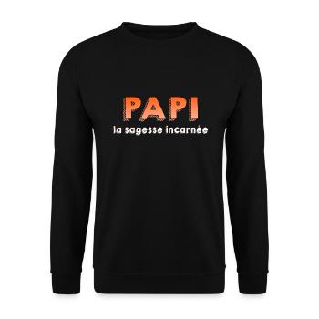 GRANDPA DAD GRANDPA HUMOR GRANDPA JOKE 16 - Unisex Sweatshirt - black - Front - Alina (178cm) & Michal (187cm)
