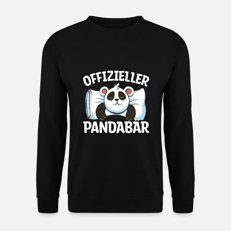 offizieller Pandabär Geschenk - Unisex Pullover - Schwarz