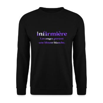 KRANKENSCHWESTER KRANKENSCHWESTER DOKTOR HUMOR DRÖLES 6 - Unisex Pullover - Schwarz - Vorne - Alina (178cm) & Michal (187cm)