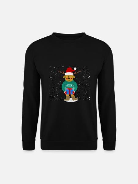 Noël Renne Noël Moche Noël - Sweat-shirt Unisexe - noir