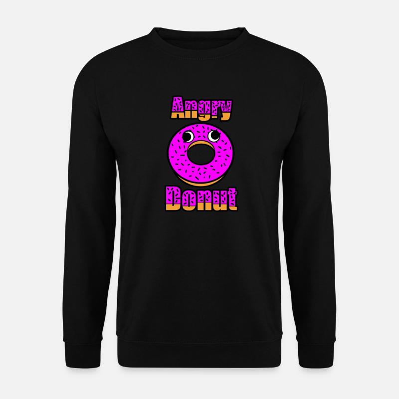 Angry Donut - Unisex Pullover - Schwarz