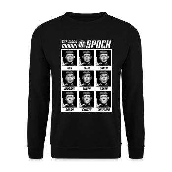 Star Trek Discovery Moods of Spock - Unisex Sweatshirt - black - Front - Alina (178cm) & Michal (187cm)