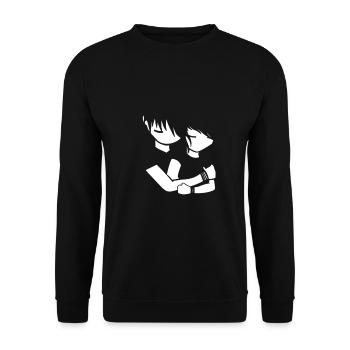 emo - Sweat-shirt Unisexe - noir - Devant - Alina (178cm) & Michal (187cm)