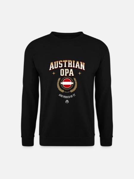 Austrian Opa Österreich Spruch - Unisex Pullover - Schwarz