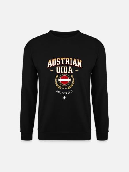 Austrian Oida Österreich Spruch - Unisex Pullover - Schwarz