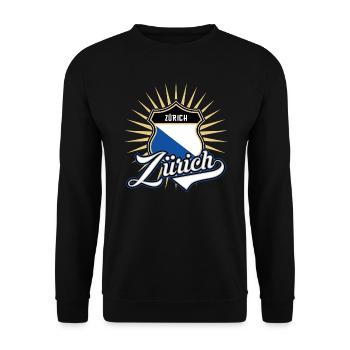 Zurich - Sweat-shirt Unisexe - noir - Devant - Alina (178cm) & Michal (187cm)