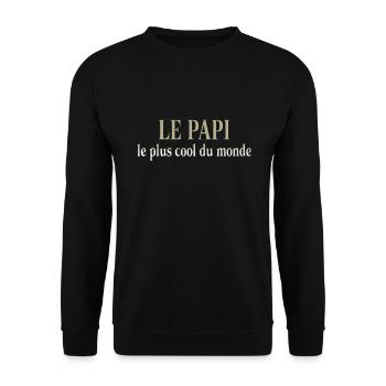 GRANDPA DAD GRANDPA HUMOR GRANDPA - Unisex Sweatshirt - black - Front - Alina (178cm) & Michal (187cm)