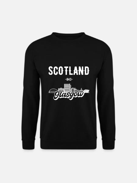 Glasgow Scotland Skyline Gift - Unisex Sweatshirt - black