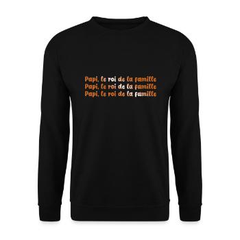 GRANDPA DAD GRANDPA HUMOR GRANDPA JOKE 9 - Unisex Sweatshirt - black - Front - Alina (178cm) & Michal (187cm)