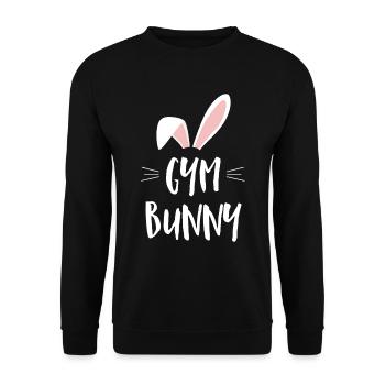 Gym - Unisex Sweatshirt - black - Front - Alina (178cm) & Michal (187cm)