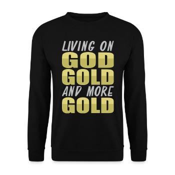 Gold Mining Gold Mine - Unisex Sweatshirt - black - Front - Alina (178cm) & Michal (187cm)