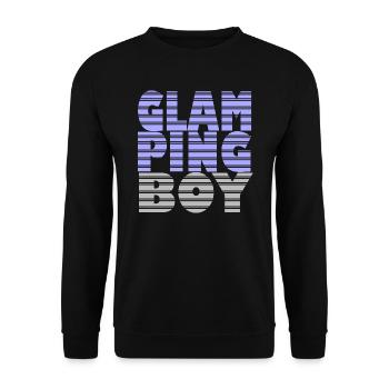 Glamping Boy - Unisex Pullover - Schwarz - Vorne - Alina (178cm) & Michal (187cm)