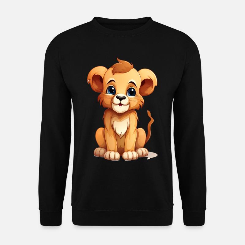 Cute Lion Baby - Unisex Pullover - Schwarz