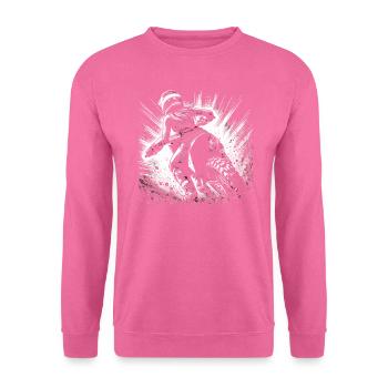 Damen Motocross. Frauen Motorrad Geschenk - Unisex Pullover - Pink - Vorne