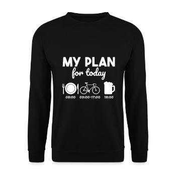 Vélo de route Cadeau cycliste - Sweat-shirt Unisexe - noir - Devant - Alina (178cm) & Michal (187cm)