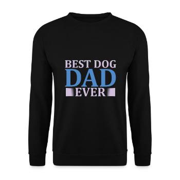 Hundevater Best Dog Dad Ever - Unisex Pullover - Schwarz - Vorne - Alina (178cm) & Michal (187cm)