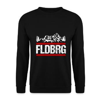 Feldberg Black Forest Hike Gift - Unisex Sweatshirt - black - Front - Alina (178cm) & Michal (187cm)