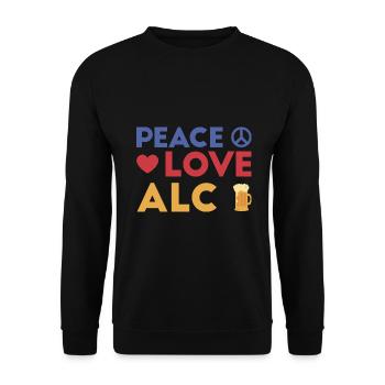Alcohol Beer drinking beer lovers - Unisex Sweatshirt - black - Front - Alina (178cm) & Michal (187cm)
