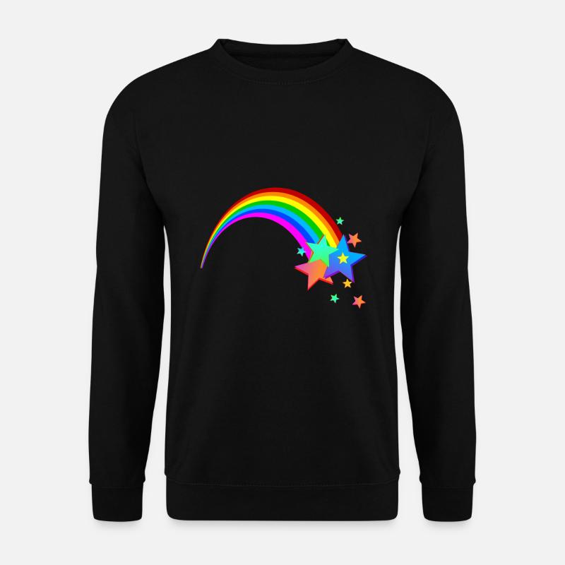 Regenbogen Sternschnuppe - Unisex Pullover - Schwarz