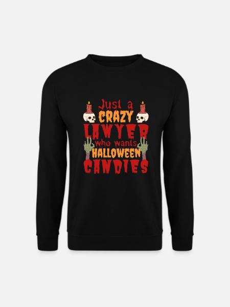 Gruselig lustig Halloween Spruch Anwalt - Unisex Pullover - Schwarz