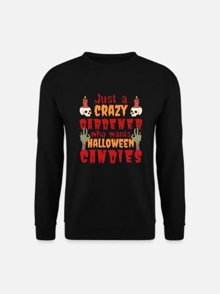 Gruselig lustig Halloween Spruch Gärtner - Unisex Pullover - Schwarz