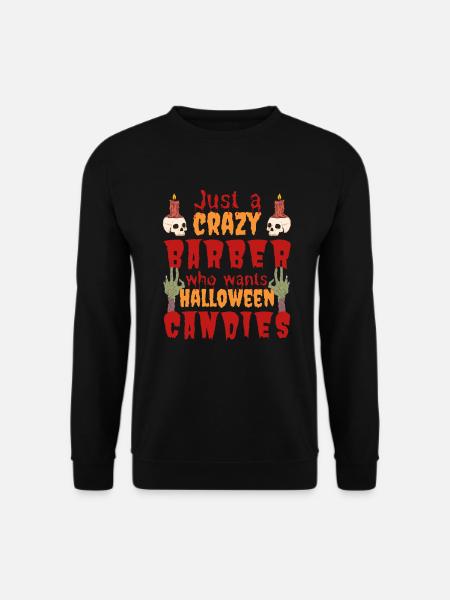 Gruselig lustig Halloween Spruch Barbier - Unisex Pullover - Schwarz