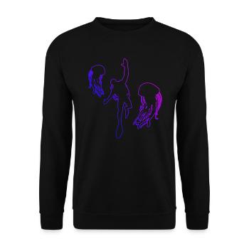 Plongée Plongée Plongée sous-marine Plongée libre - Sweat-shirt Unisexe - noir - Devant - Alina (178cm) & Michal (187cm)