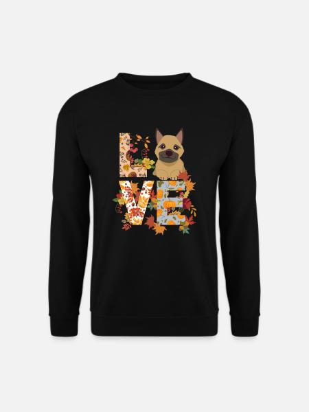 Berger Allemand Automne Amour Reconnaissant - Sweat-shirt Unisexe - noir
