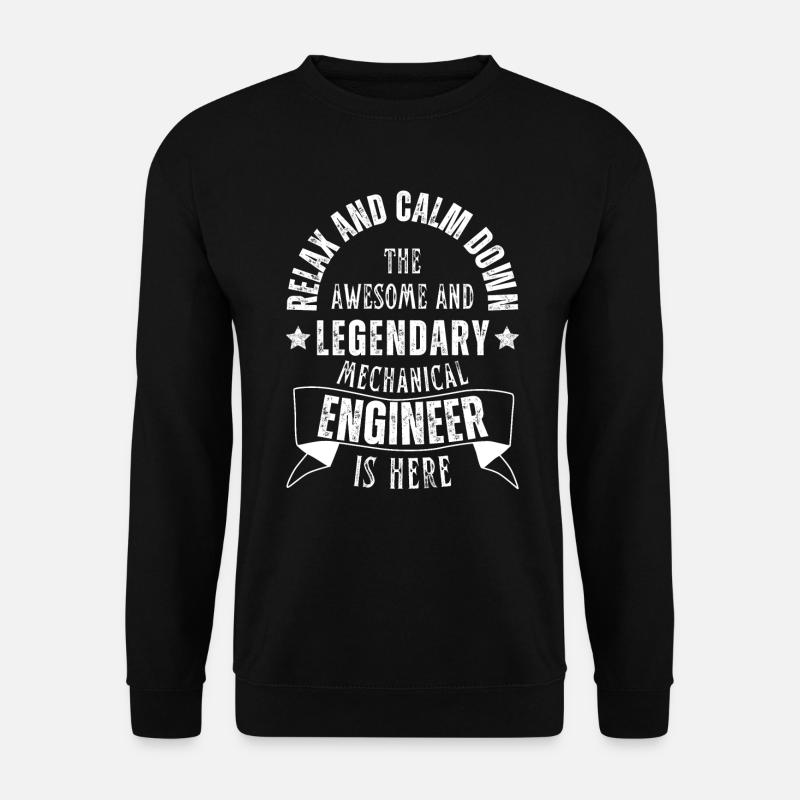 Legendärer Maschinenbauingenieur ist hier Beruf - Unisex Pullover - Schwarz