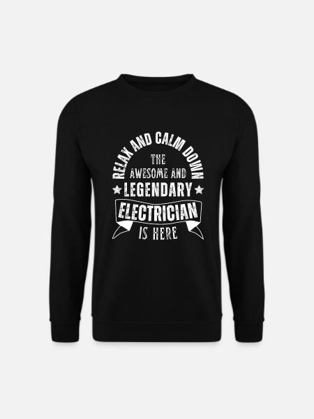Legendärer Elektriker Beruf Elektroniker - Unisex Pullover - Schwarz