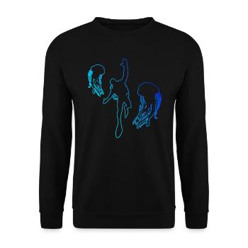 Scuba Diver Diver Diver Plongée Hommes - Sweat-shirt Unisexe - noir - Devant - Alina (178cm) & Michal (187cm)