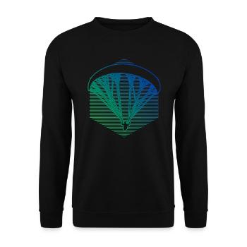 Paragliding Women Men Paragliding Paragliding - Unisex Sweatshirt - black - Front - Alina (178cm) & Michal (187cm)