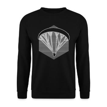 Paragliding Men Paraglider Women - Unisex Sweatshirt - black - Front - Alina (178cm) & Michal (187cm)